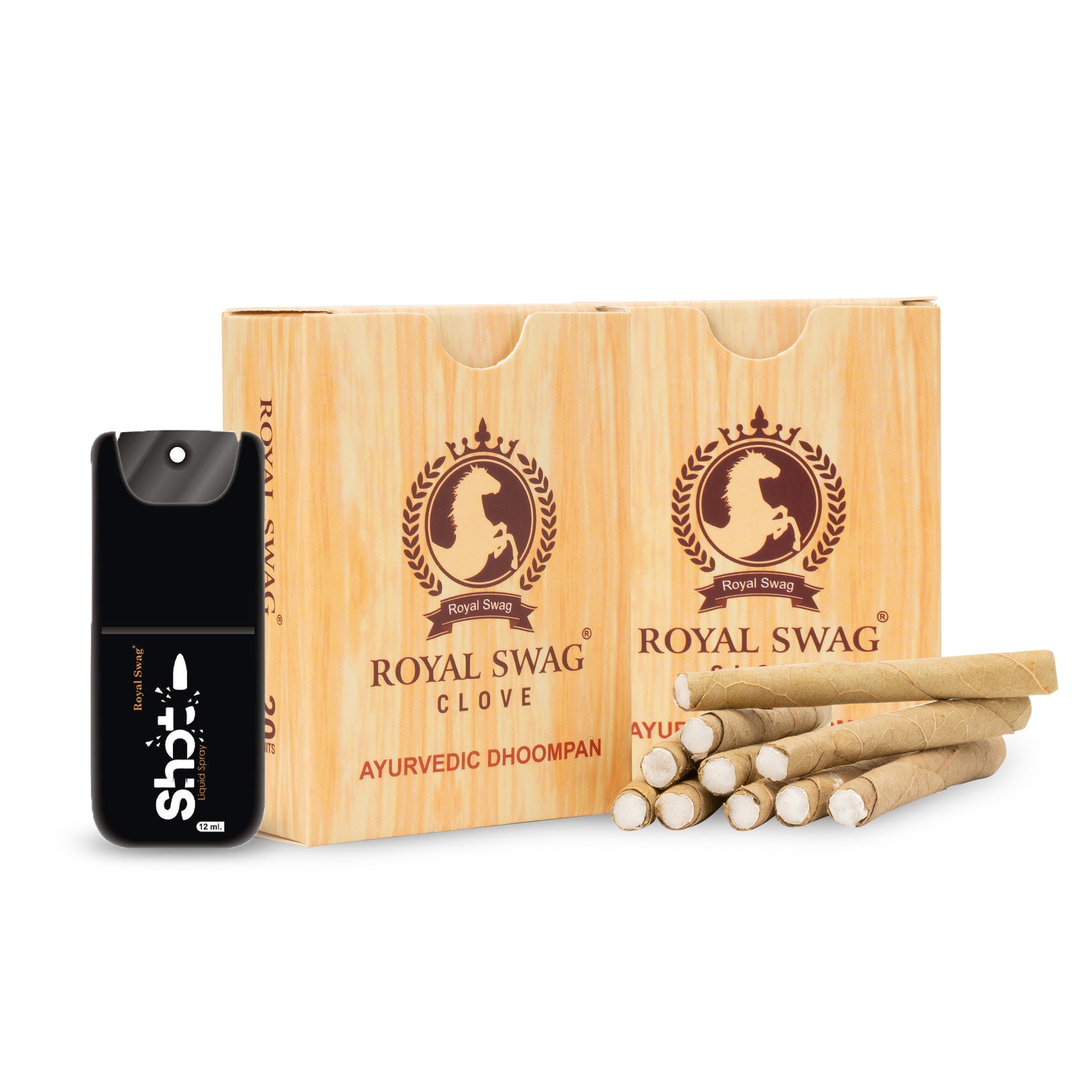 Long Filtered Bidi Herbal Smoke Pack of 2 X 20 Bidi Sticks Per Pack With 1 Shot