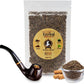Premium Herbal Ayurvedic Smoking Mixture Blend + Captain Smoking Wooden Steel Pipe (1 oz/ 30g)
