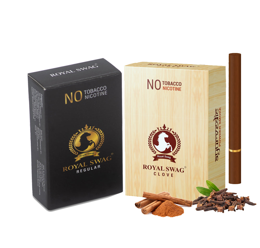 Regular and Clove Flavour Herbal Cigarettes - 20 Sticks