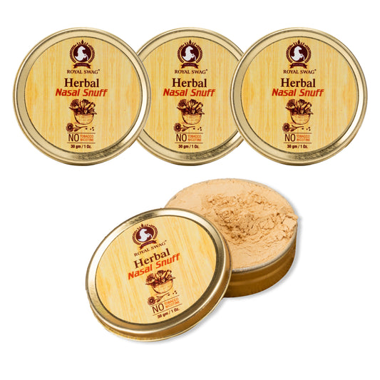 Herbal Nasal Snuff Tobacco Free Mint Snuff Pack of 04(1 Pack=30 g /1 oz)